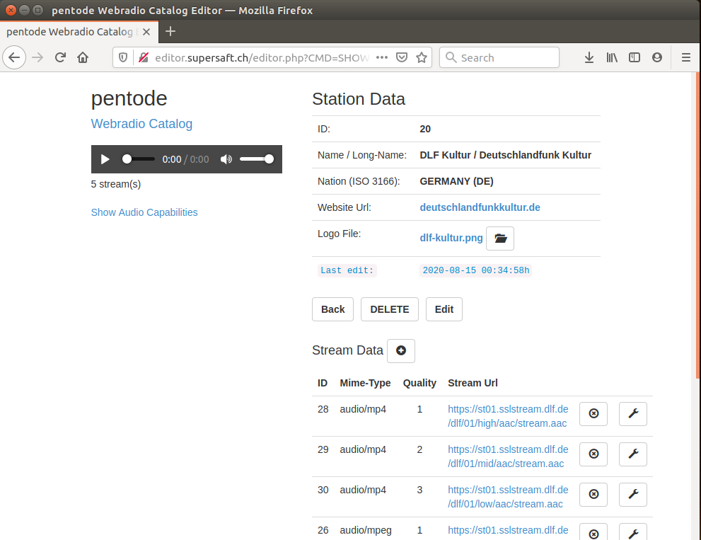 Database-Editor Screenshot Desktop-Computer
